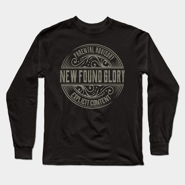 New Found Glory Vintage Ornament Long Sleeve T-Shirt by irbey